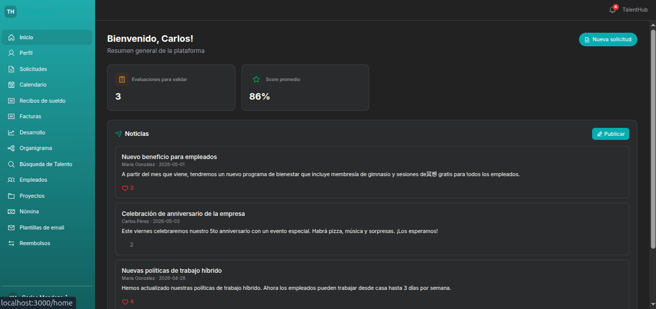 Vista previa de TalentHub